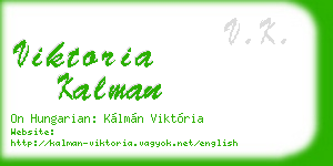 viktoria kalman business card